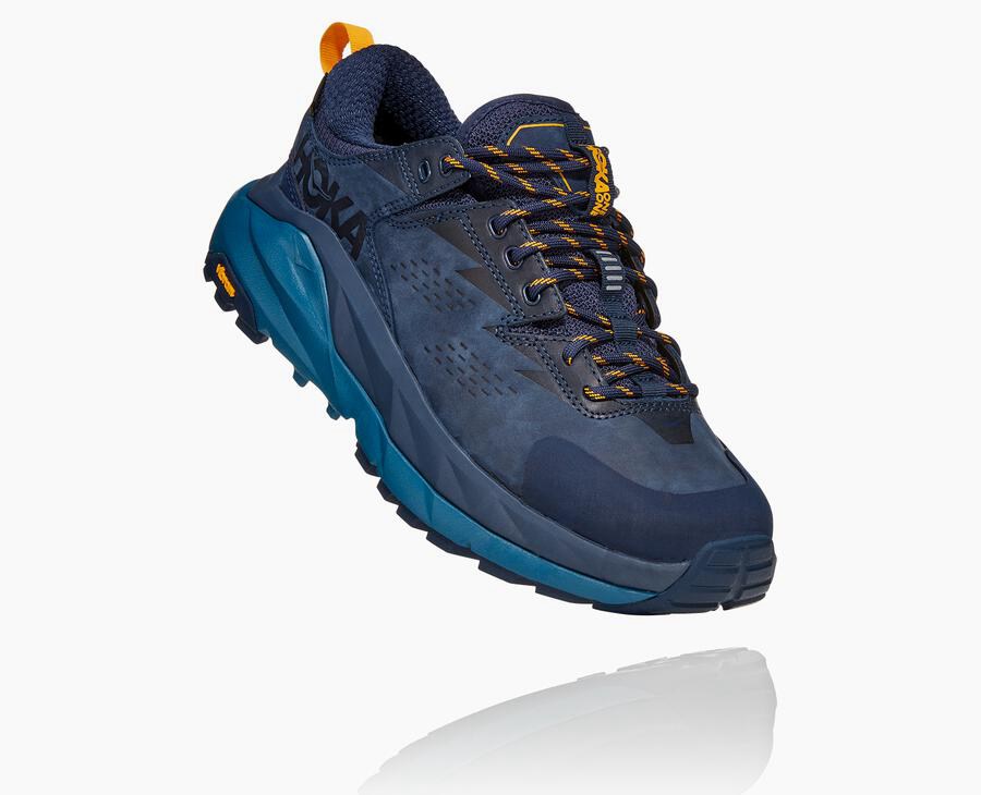 Hoka One One Kaha Low Gore-Tex - Women Trail Shoes - Navy,Australia UVM-923481